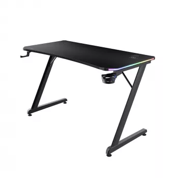 Rechthoekige tafel TRUST GXT 709 LUMINUS zwart 1200x600x740 mm