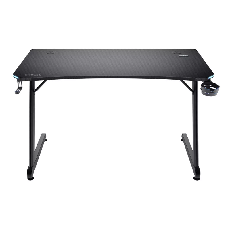 Rechthoekige tafel TRUST GXT 709 LUMINUS zwart 1200x600x740 mm