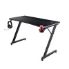 Rechthoekige tafel TRUST GXT 709 LUMINUS zwart 1200x600x740 mm