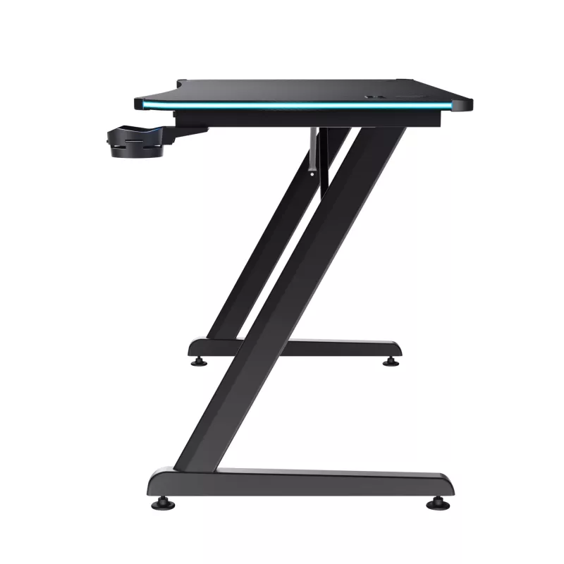 Rechthoekige tafel TRUST GXT 709 LUMINUS zwart 1200x600x740 mm