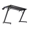 Rechthoekige tafel TRUST GXT 709 LUMINUS zwart 1200x600x740 mm