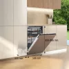 Onderbouwvaatwasser Gorenje GV663B65XXL — roestvrijstaal, 60 cm, 14 couverts, 6 programma's, 38 dB