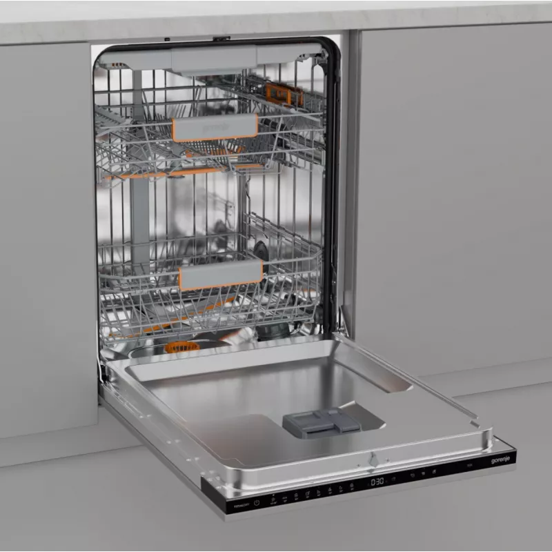 Onderbouwvaatwasser Gorenje GV663B65XXL — roestvrijstaal, 60 cm, 14 couverts, 6 programma's, 38 dB