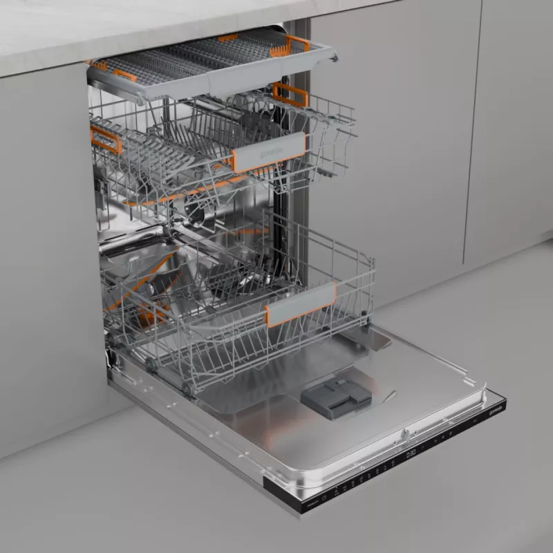 Onderbouwvaatwasser Gorenje GV663B65XXL — roestvrijstaal, 60 cm, 14 couverts, 6 programma's, 38 dB