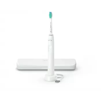 Philips 3100 series HX3673/13 sonische tandenborstel — sonic, 31.000 bewegingen/min., 1 modus, wit, oplaadbaar met Li-Ion-accu