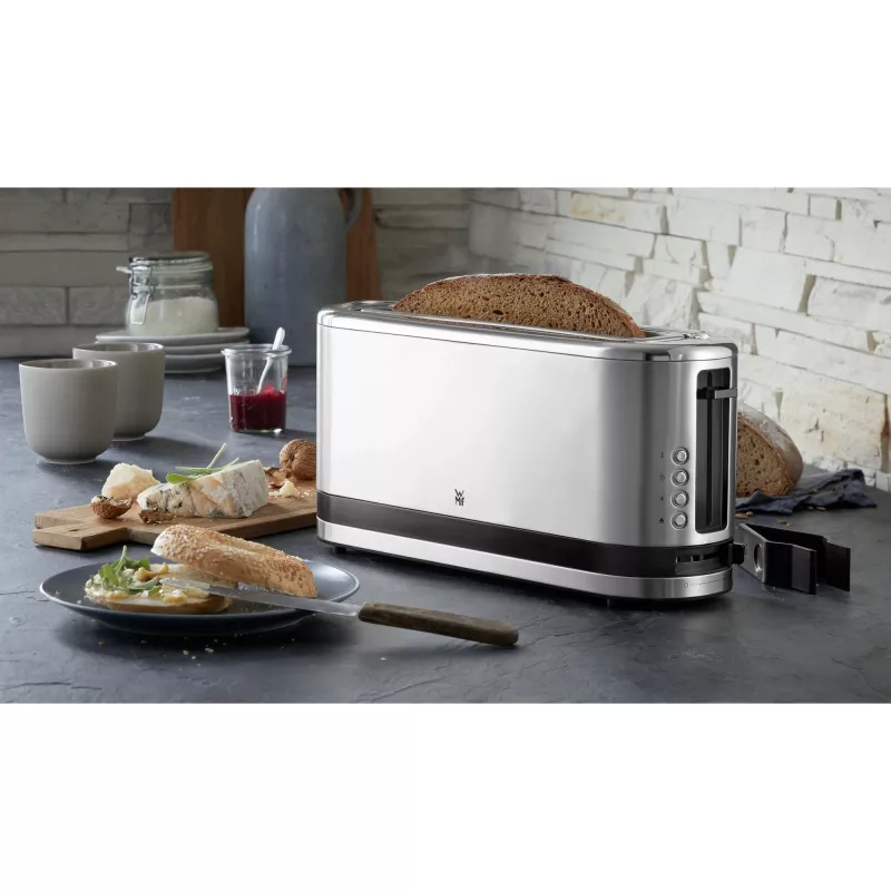 WMF 0414120011 lange sleuf toaster, 900 W, roestvrij staal