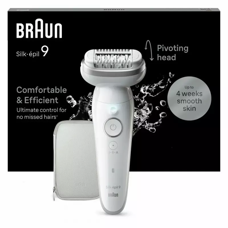 Epilator Braun Silk-épil 9 9-011 40 pincetten zilver wit
