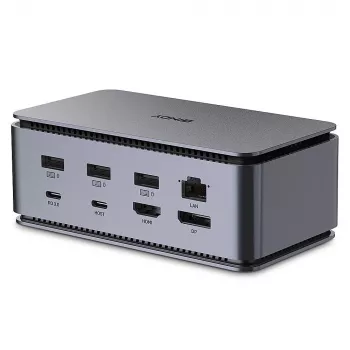 Lindy DST-Pro USB4, USB-C laptop dockingstation