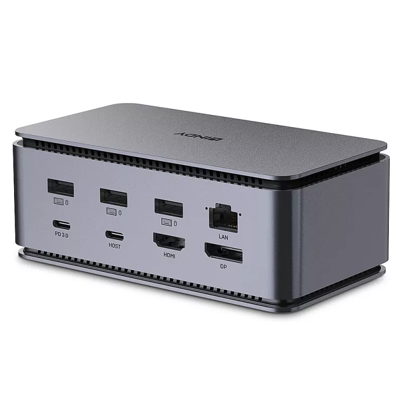 Lindy DST-Pro USB4, USB-C laptop dockingstation