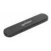 SSD-behuizing Manhattan M.2 NVMe SATA USB-C USB-A 10 Gbps Zwart