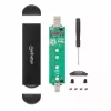 SSD-behuizing Manhattan M.2 NVMe SATA USB-C USB-A 10 Gbps Zwart