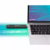 SSD-behuizing Manhattan M.2 NVMe SATA USB-C USB-A 10 Gbps Zwart