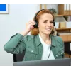 Trust HS-150 headset bedraad hoofdbeugel kantoor/callcenter zwart