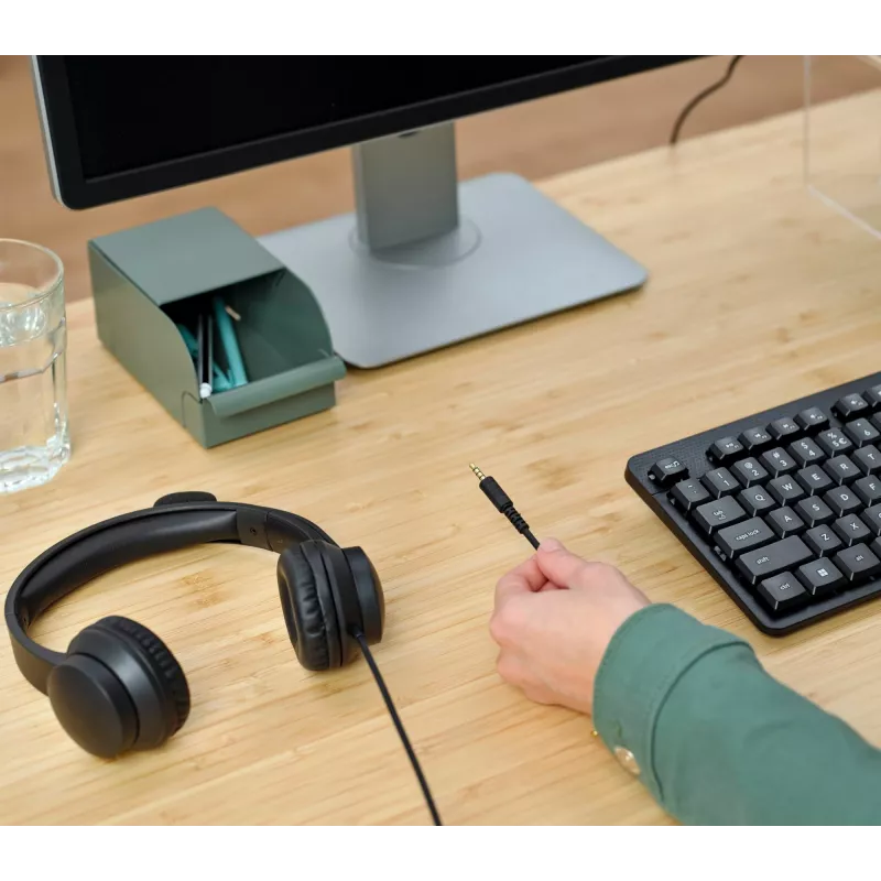 Trust HS-150 headset bedraad hoofdbeugel kantoor/callcenter zwart