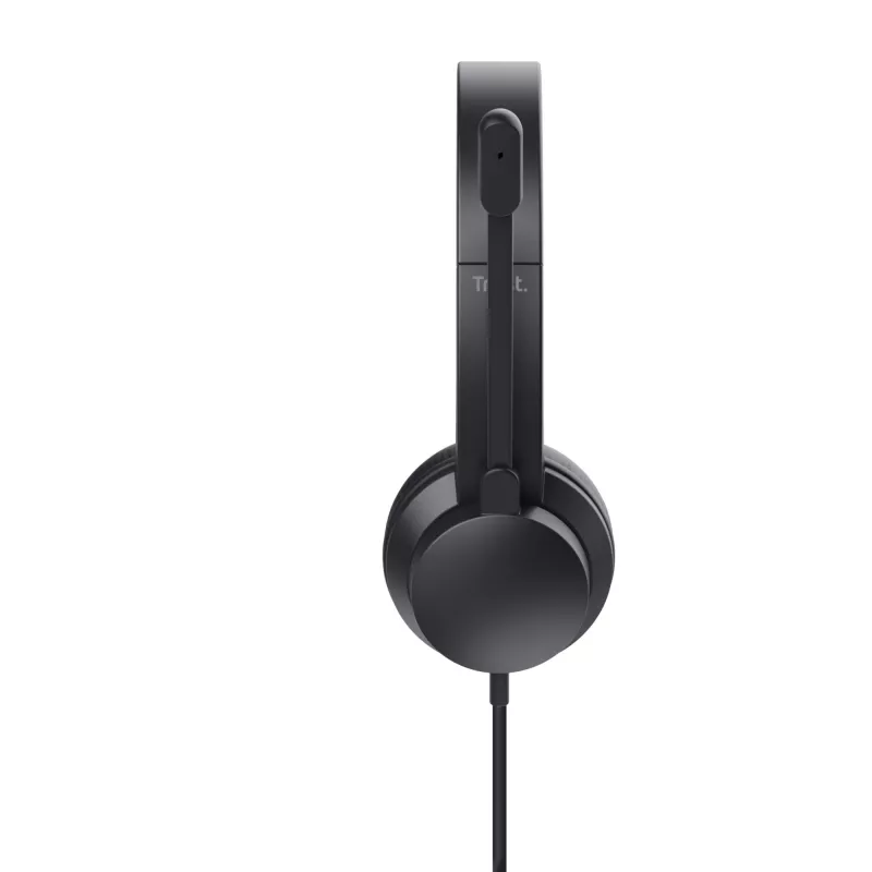 Trust HS-201 headset bedraad hoofdbeugel kantoor/callcenter USB Type-A zwart