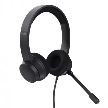 Trust HS-260 headset bedraad nekbeugel kantoor/callcenter USB Type-A zwart