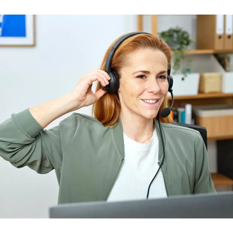 Trust HS-260 headset bedraad nekbeugel kantoor/callcenter USB Type-A zwart