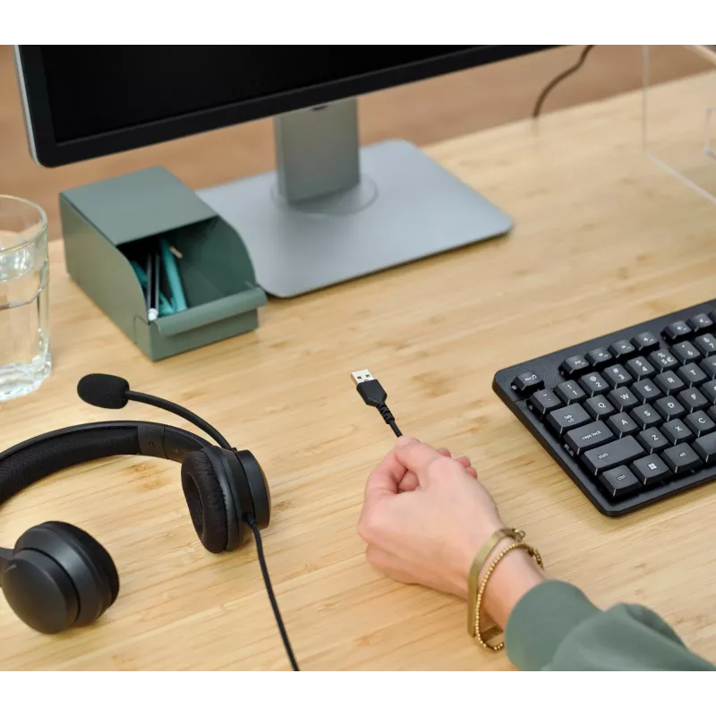 Trust HS-260 headset bedraad nekbeugel kantoor/callcenter USB Type-A zwart