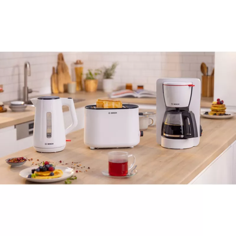 Bosch TWK1M121 elektrische waterkoker 1,7 l 2400 W wit