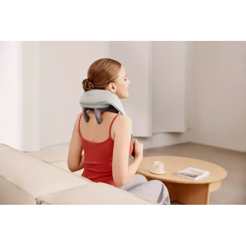 SKG H5 mini-massageapparaat compressie vibratie grijs