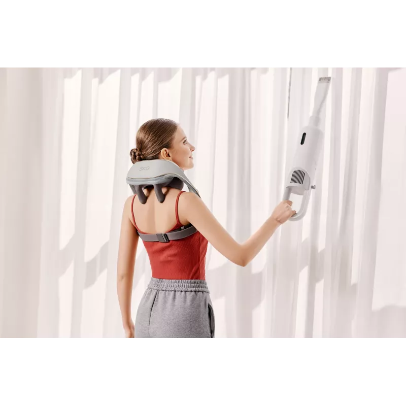 SKG H5 mini-massageapparaat compressie vibratie grijs