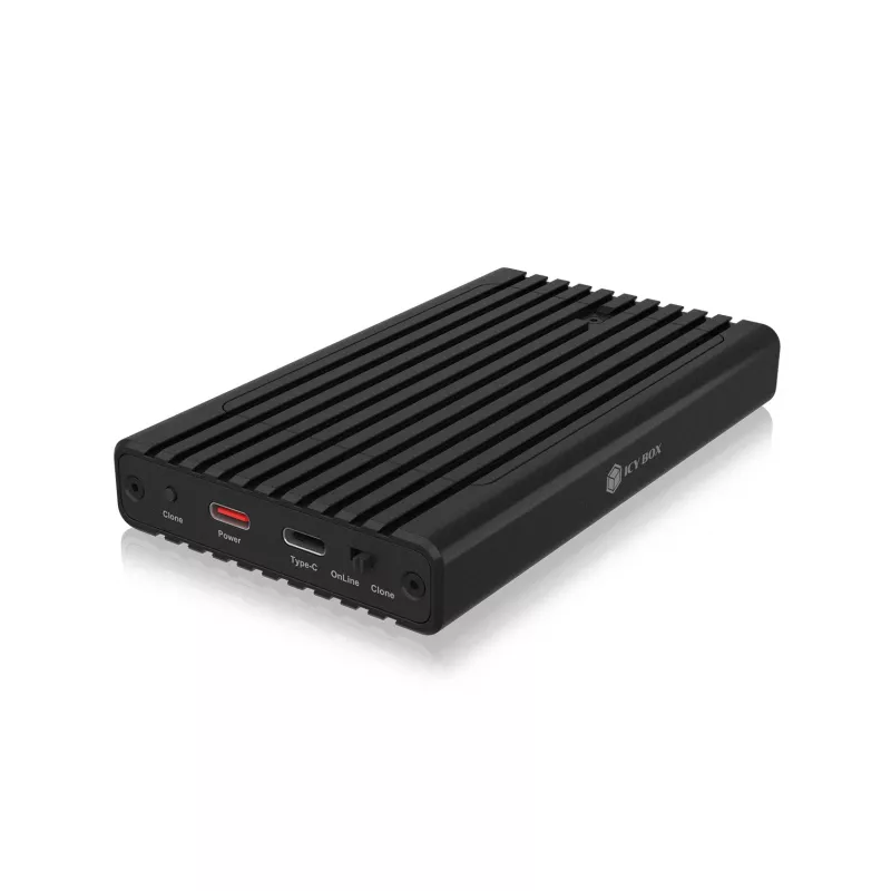 ICY BOX IB-2817MCL-C31 SSD-behuizing zwart M.2 USB-gevoed