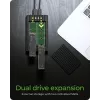 ICY BOX IB-2817MCL-C31 SSD-behuizing zwart M.2 USB-gevoed