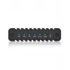 ICY BOX IB-2817MCL-C31 SSD-behuizing zwart M.2 USB-gevoed