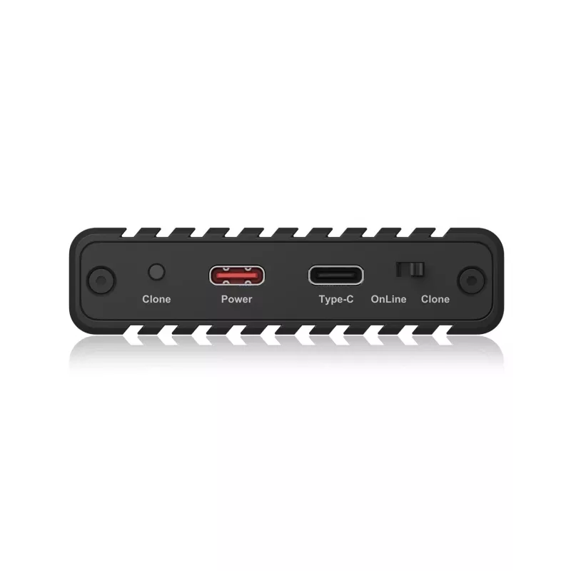 ICY BOX IB-2817MCL-C31 SSD-behuizing zwart M.2 USB-gevoed