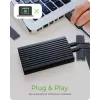 ICY BOX IB-2817MCL-C31 SSD-behuizing zwart M.2 USB-gevoed