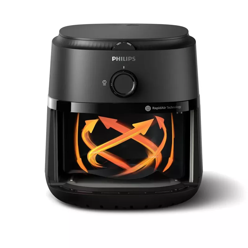 Philips 1000 serie NA120/00 friteuse enkel 4,2 L losstaand apparaat 1500 W heteluchtfriteuse zwart