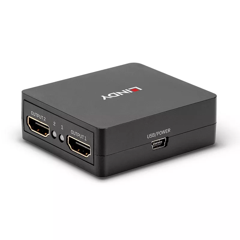 Lindy 2-poorts HDMI 18G splitter, compact