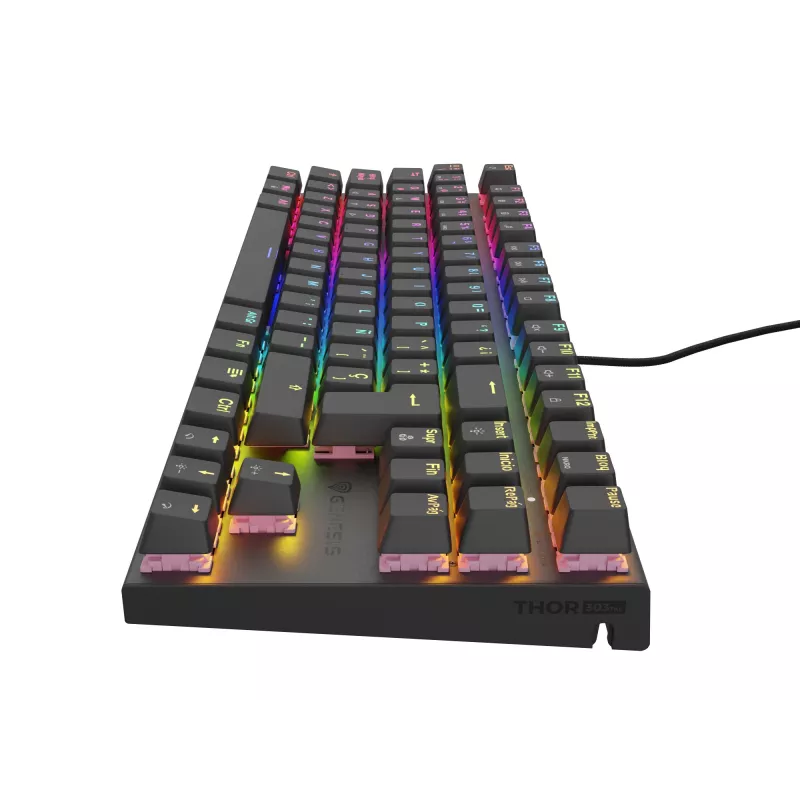 GENESIS Thor 303 TKL toetsenbord gaming USB QWERTY Spaans zwart