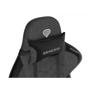 GENESIS Nitro 550 G2 gamingstoel gevoerde zitting zwart, grijs