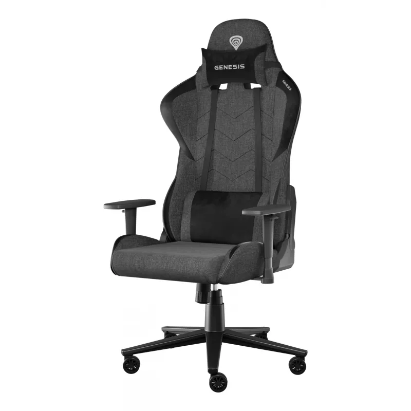 GENESIS Nitro 550 G2 gamingstoel gevoerde zitting zwart, grijs