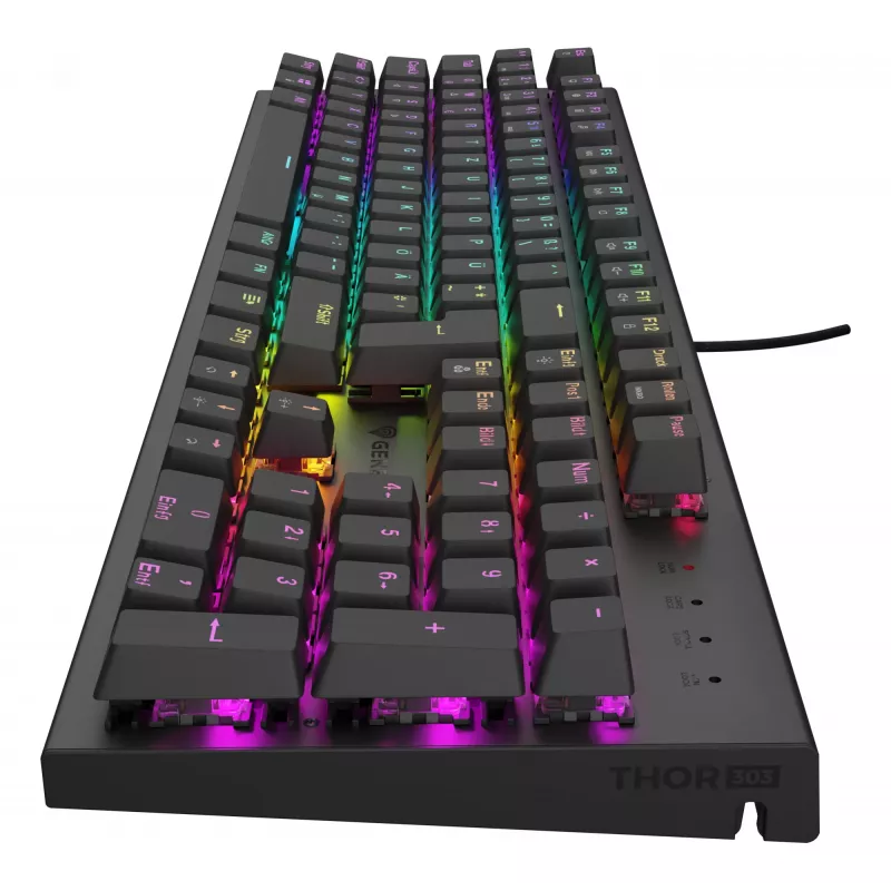 GENESIS Thor 303 gamingtoetsenbord USB QWERTZ Duits zwart mechanisch RGB