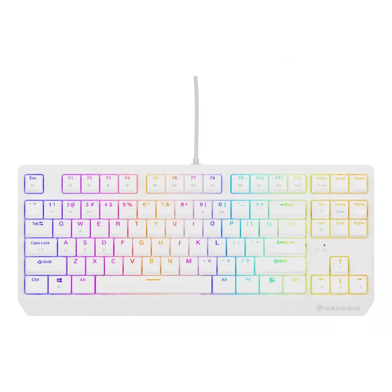GENESIS Thor 230 TKL toetsenbord gaming USB QWERTY US-Engels wit