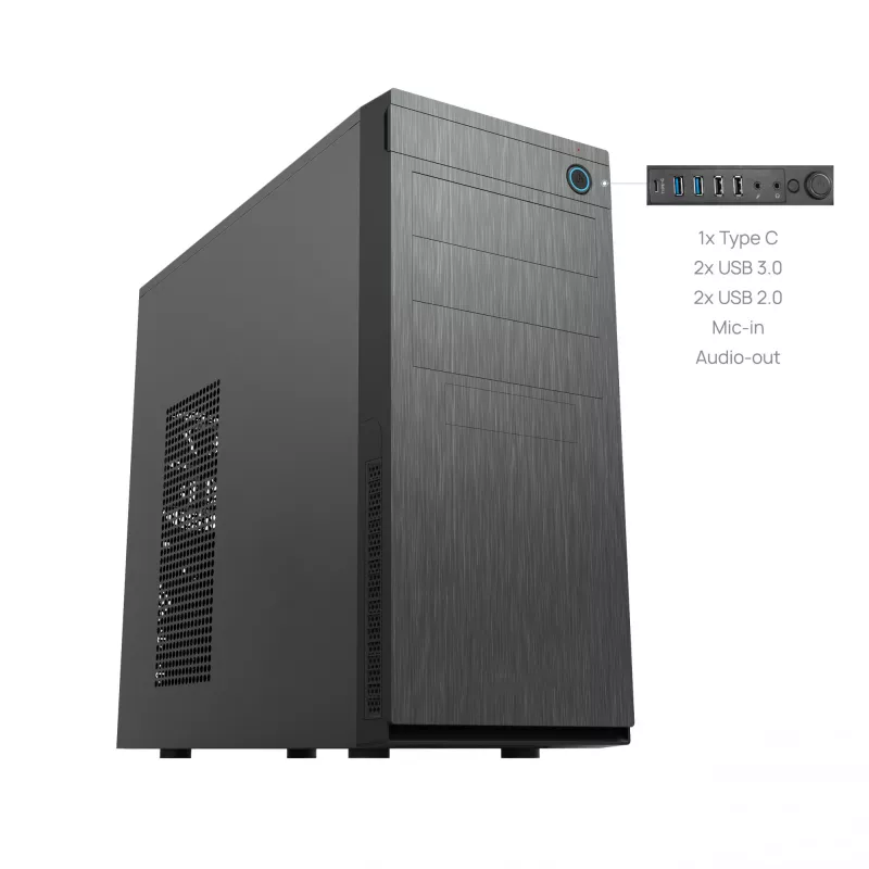 Chieftec HC-10B-OP computerbehuizing mini tower zwart
