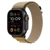 APPLE 49 mm Tan Alpine Loop – klein – zwart titanium afwerking