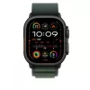 Band Apple 49 mm Dark groen Alpine Loop Small zwart titanium afwerking
