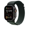 Band Apple 49 mm Dark groen Alpine Loop Small zwart titanium afwerking