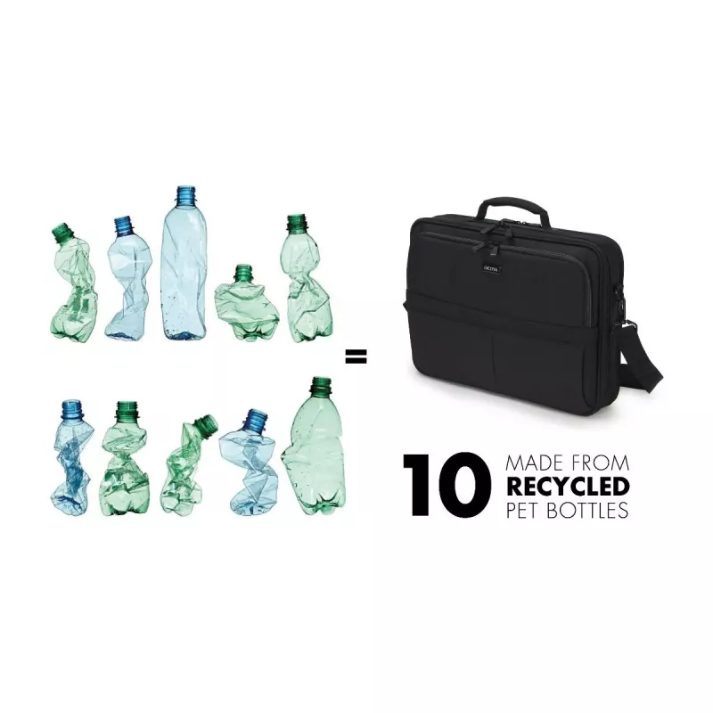 DICOTA Multi Plus Scale - Laptoptas voor 14-15,6 inch - zwart / 600d gerecycled PET