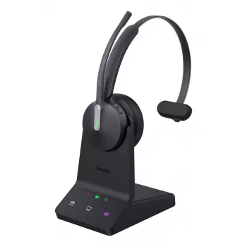 Yealink WH64 Mono UC headset, draadloos, 20 - 20000 Hz, kantoor/callcenter, 92 g, headset, zwart