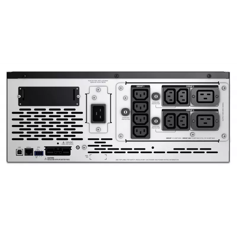 APC Smart-UPS X SMX2200HV - 2200VA, 8x C13 + 2x C19 uitgang, USB, uitbreidbare looptijd, korte bouwdiepte