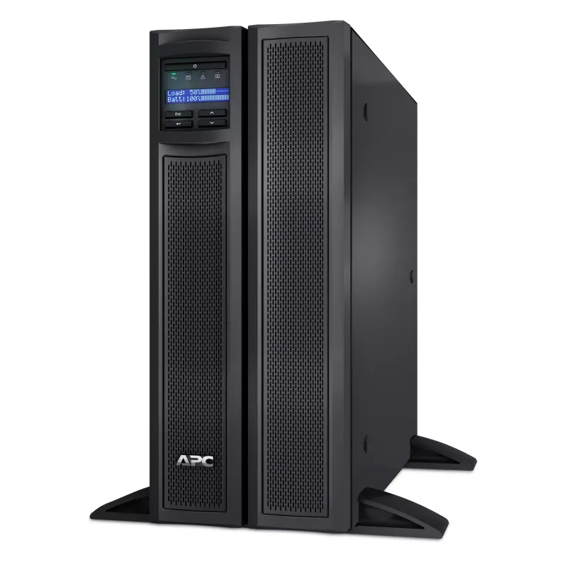 APC Smart-UPS X SMX2200HV - 2200VA, 8x C13 + 2x C19 uitgang, USB, uitbreidbare looptijd, korte bouwdiepte