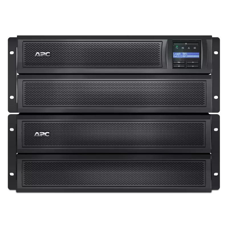 APC Smart-UPS X SMX2200HV - 2200VA, 8x C13 + 2x C19 uitgang, USB, uitbreidbare looptijd, korte bouwdiepte