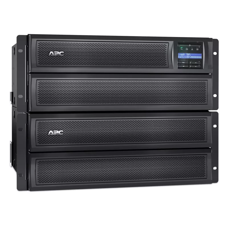 APC Smart-UPS X SMX2200HV - 2200VA, 8x C13 + 2x C19 uitgang, USB, uitbreidbare looptijd, korte bouwdiepte