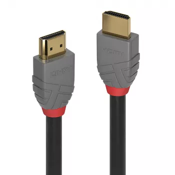 Lindy 15m standaard HDMI-kabel, Anthra Line, 15 m, HDMI type A (standaard), HDMI type A (standaard), 3D, 10,2 Gbit/s, zwart, grijs