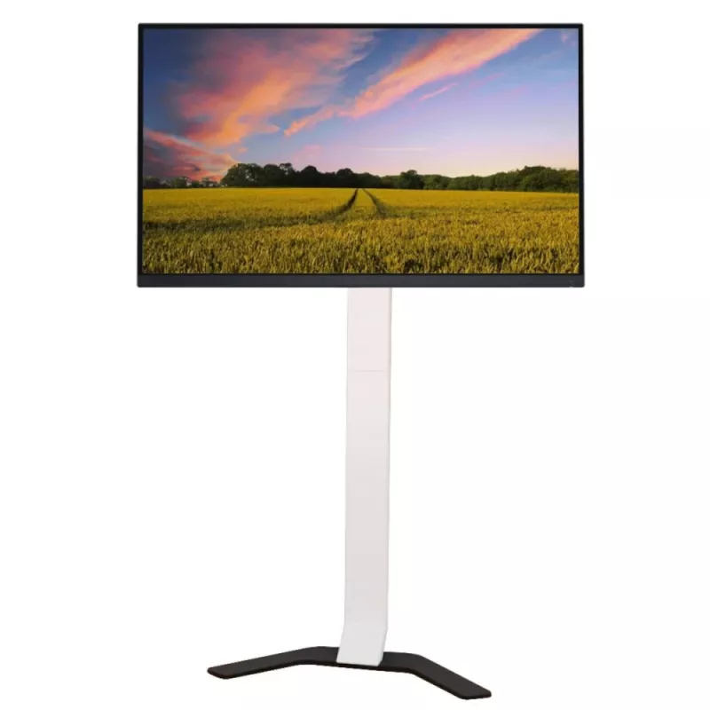 Techly ICA-TR47 slanke tv-vloerstandaard, 32-70 inch, 40 kg, wit
