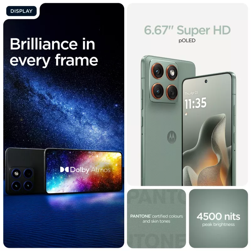 Motorola edge 70 17 cm (6.7 inch) Dual SIM Android 16.0 5G USB Type-C 12 GB 512 GB 4800 mAh groen